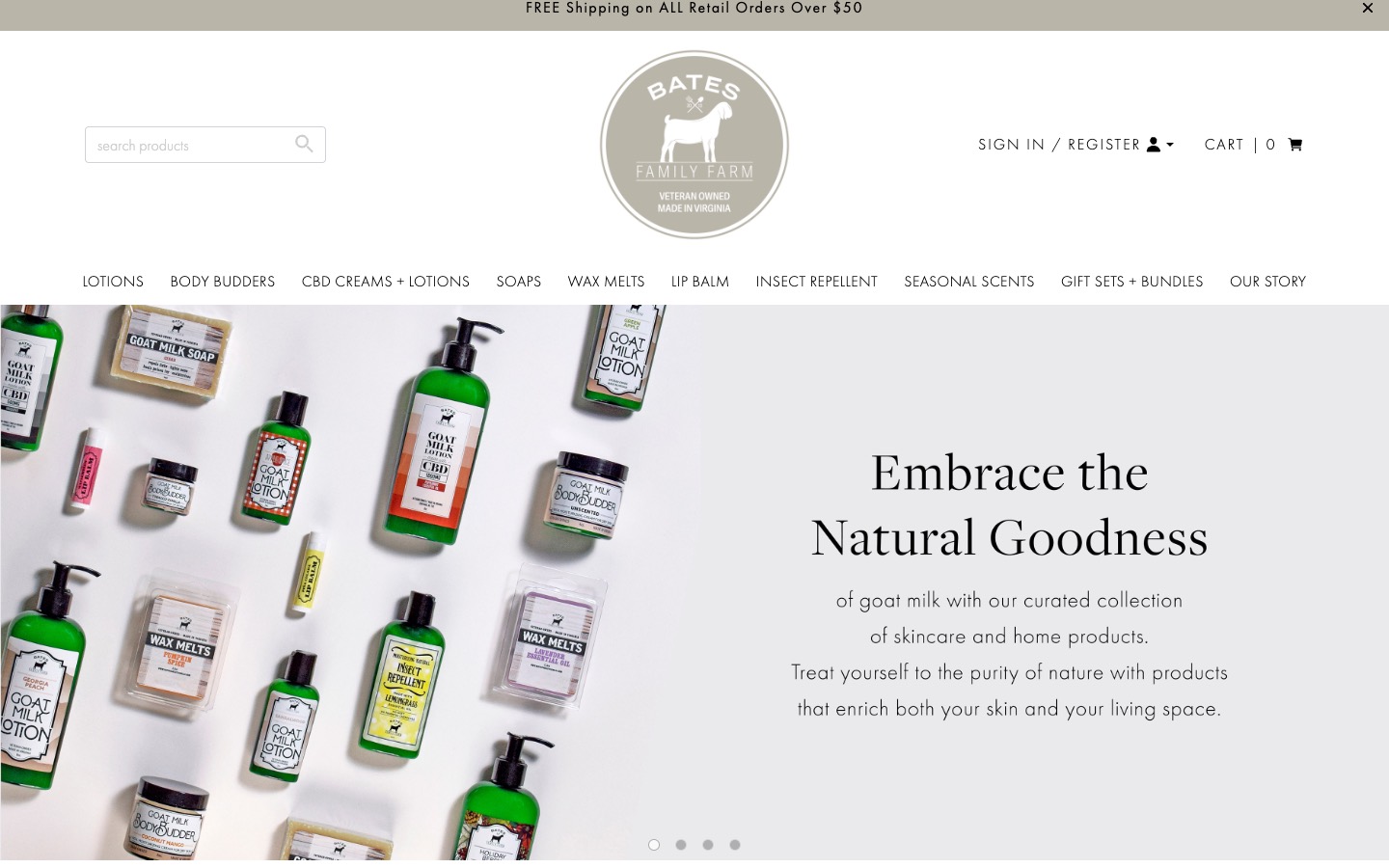 The current homepage
